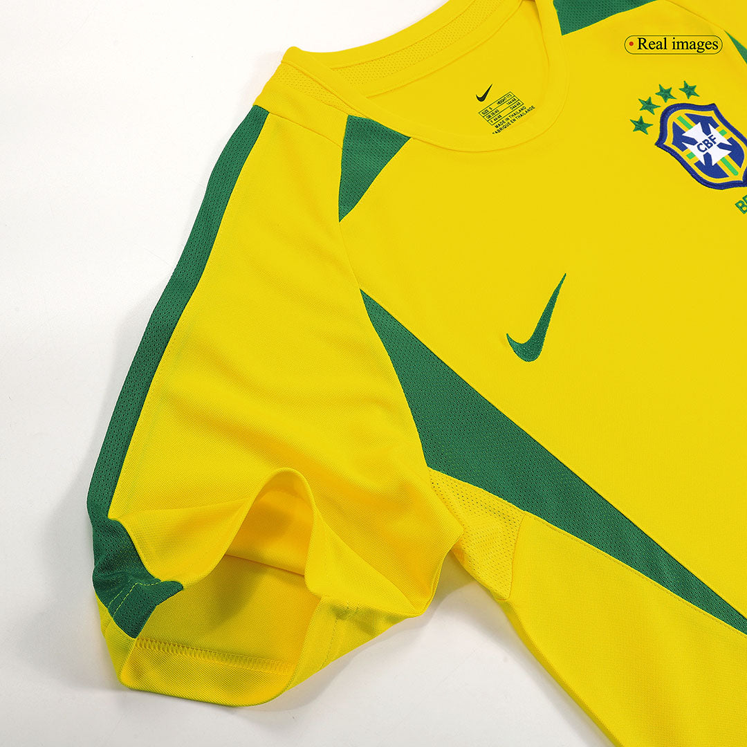 Brazil RONALDINHO #11 Home Jersey Retro 2002/03