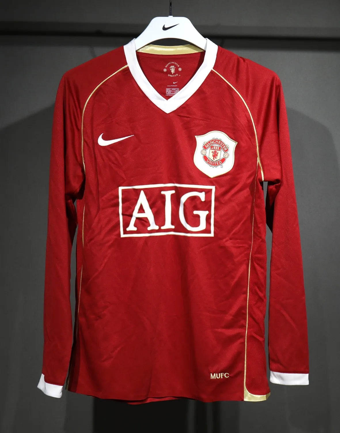 Manchester United Home Long Sleeve Kit Retro 08-09