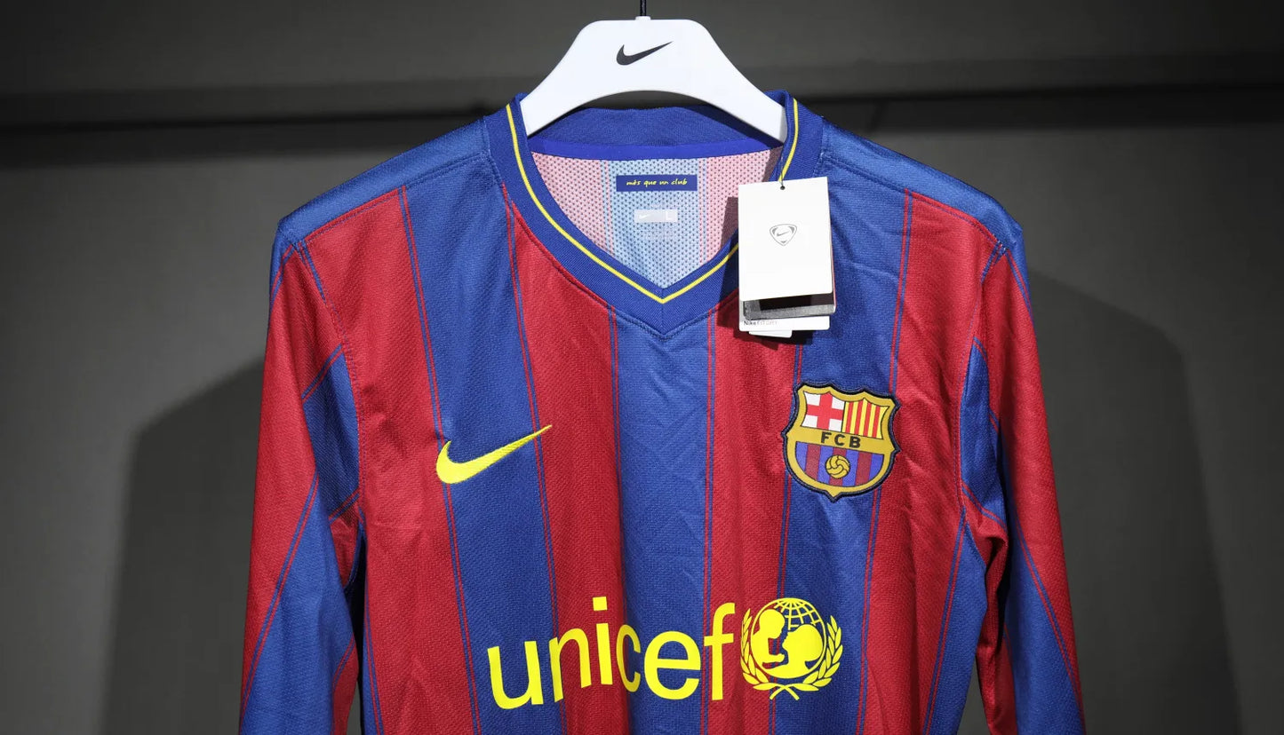 Barcelona Home Long Sleeve Kit Retro 09-10