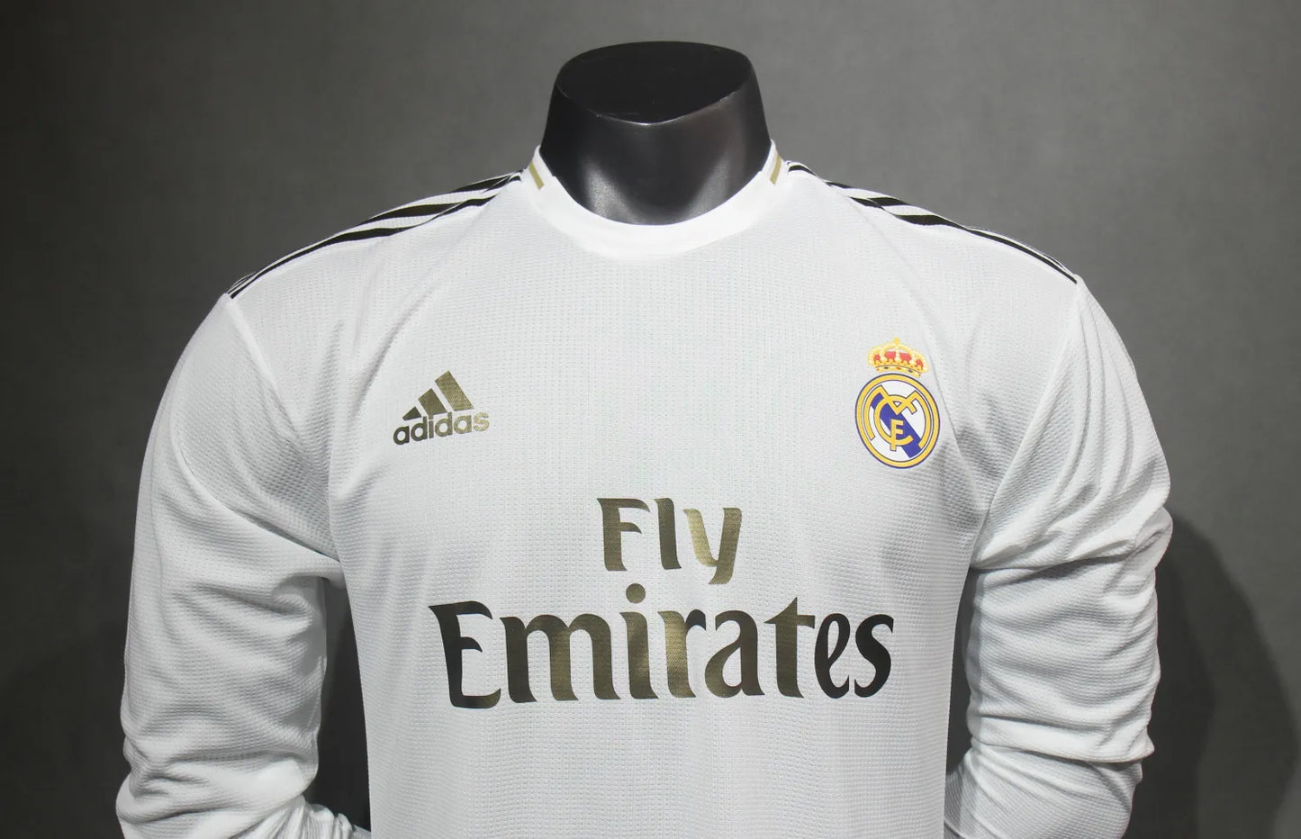 Real Madrid Home Long Sleeve Kit Retro 19-20