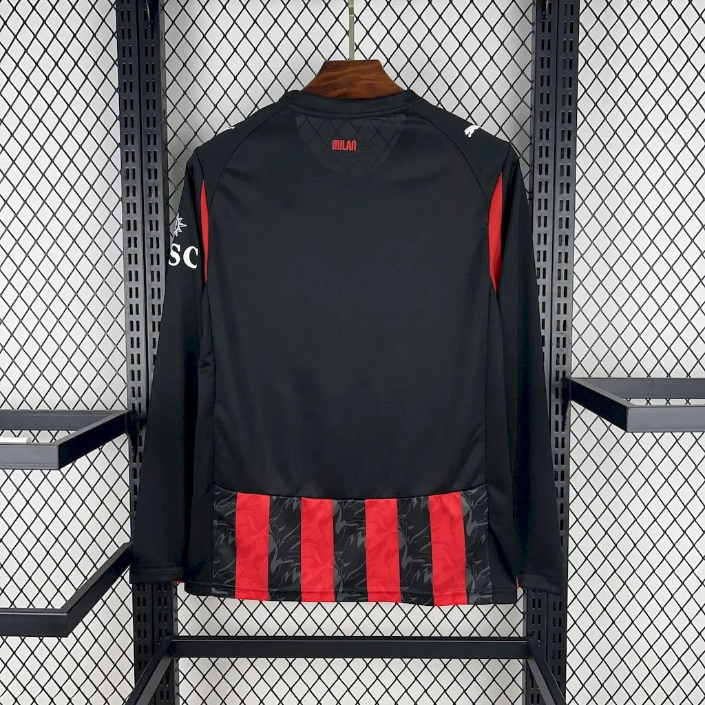 AC Milan Home Long Sleeve Fans Kit 25-26
