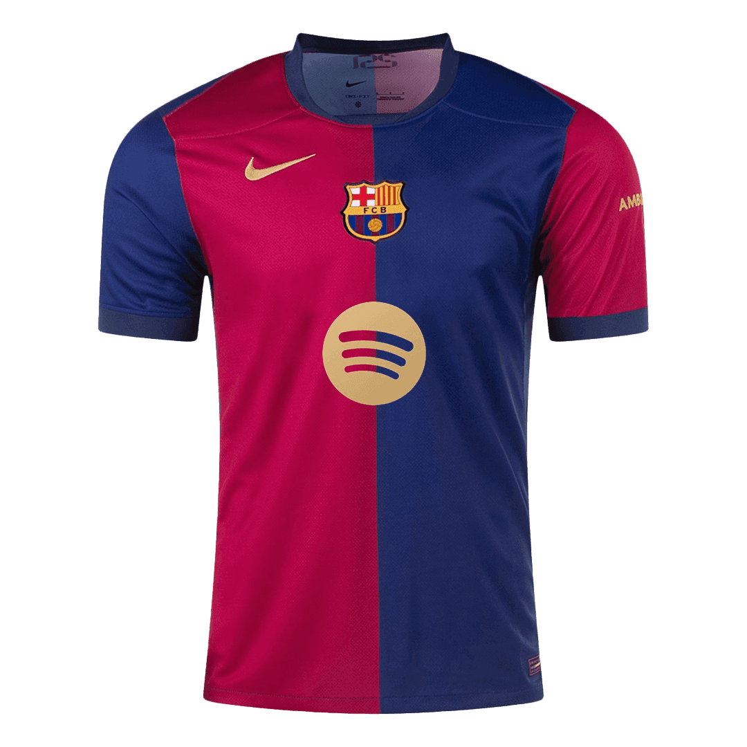 Barcelona Home Jersey 2024/25-Spotify Logo Without Text