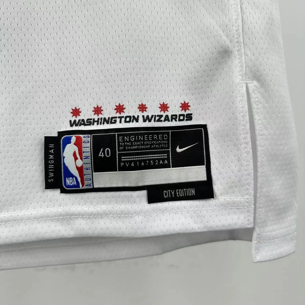 Poole#13 Washington Wizards 2025 NBA White Kit