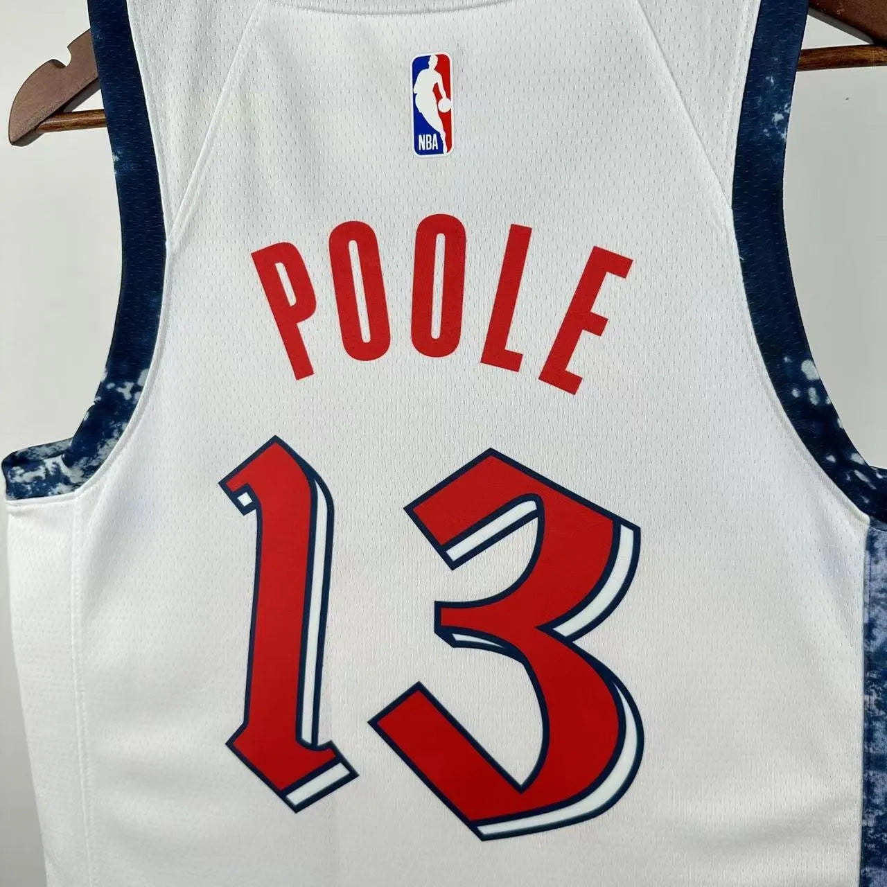 Poole#13 Washington Wizards 2025 NBA White Kit