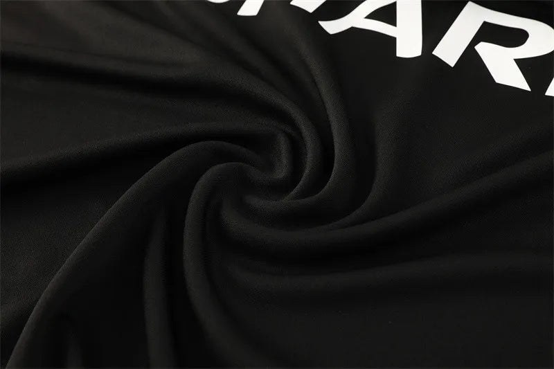 98-99 Manchester United Black Retro Training Suit - Top Only