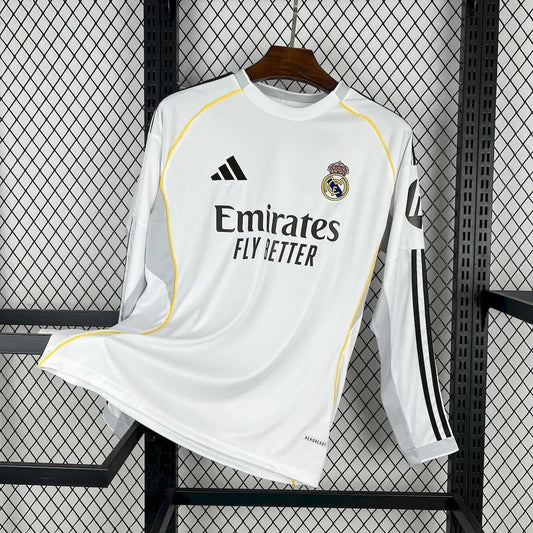 Real Madrid Home Long Sleeve Fans Kit 25-26