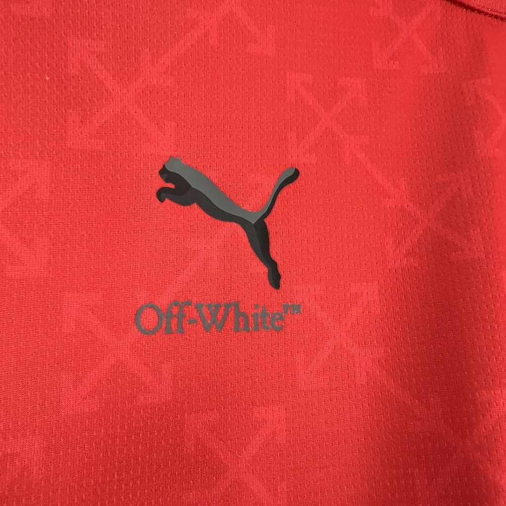 AC Milan x OFF WHITE RED 2025 Fan