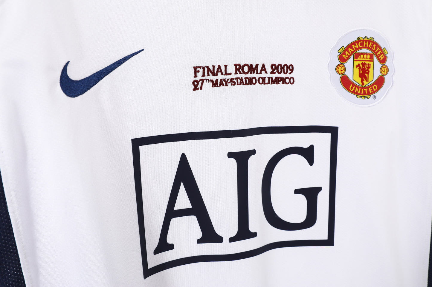 Manchester United Champions League away white Long Sleeve 08-09