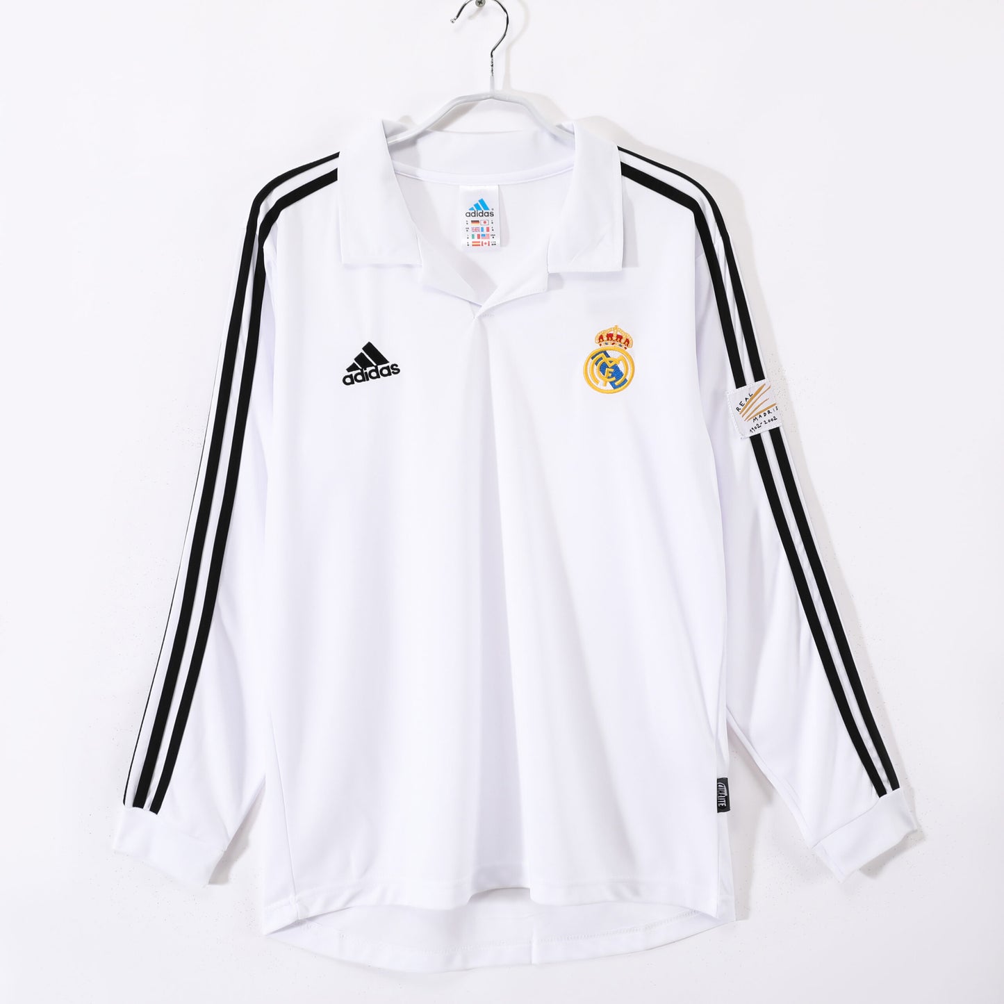 Real Madrid Home Kit Long Sleeve Retro 02-03
