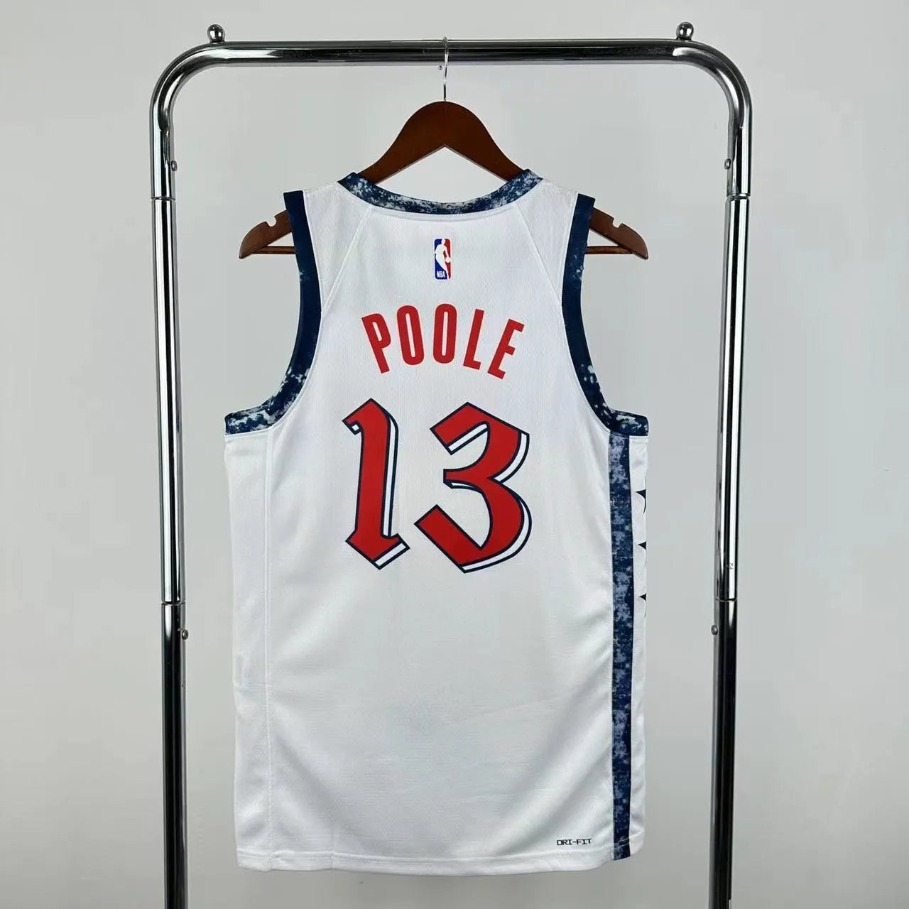 Poole#13 Washington Wizards 2025 NBA White Kit
