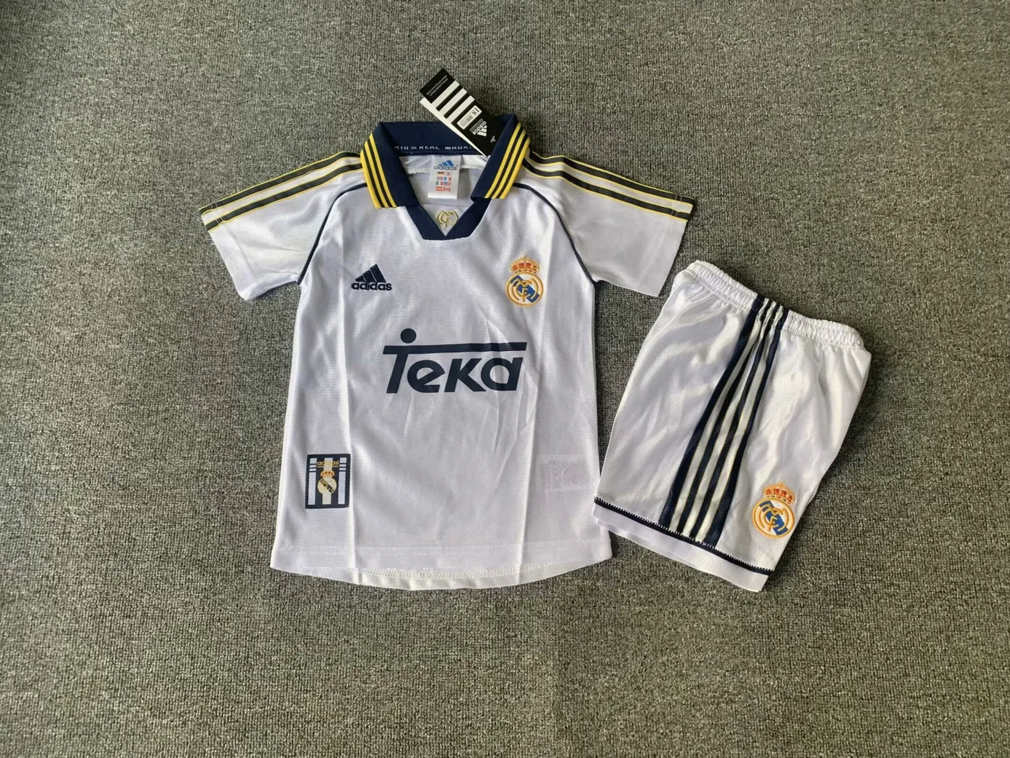 98-00 Real Madrid Home Kids Kit