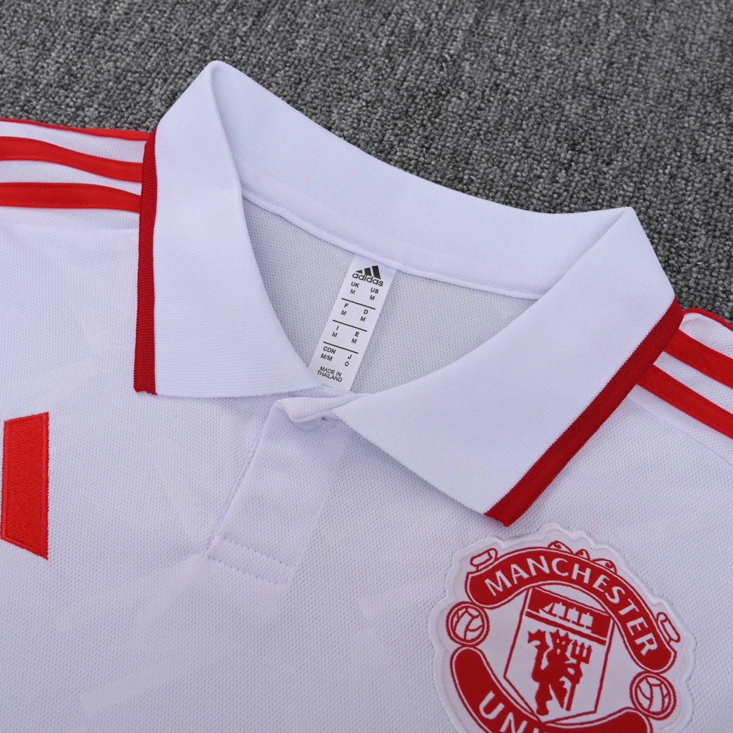 Manchester United White Polo Kit 25-26