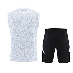 25-26 Real Madrid White Vest Training Suit