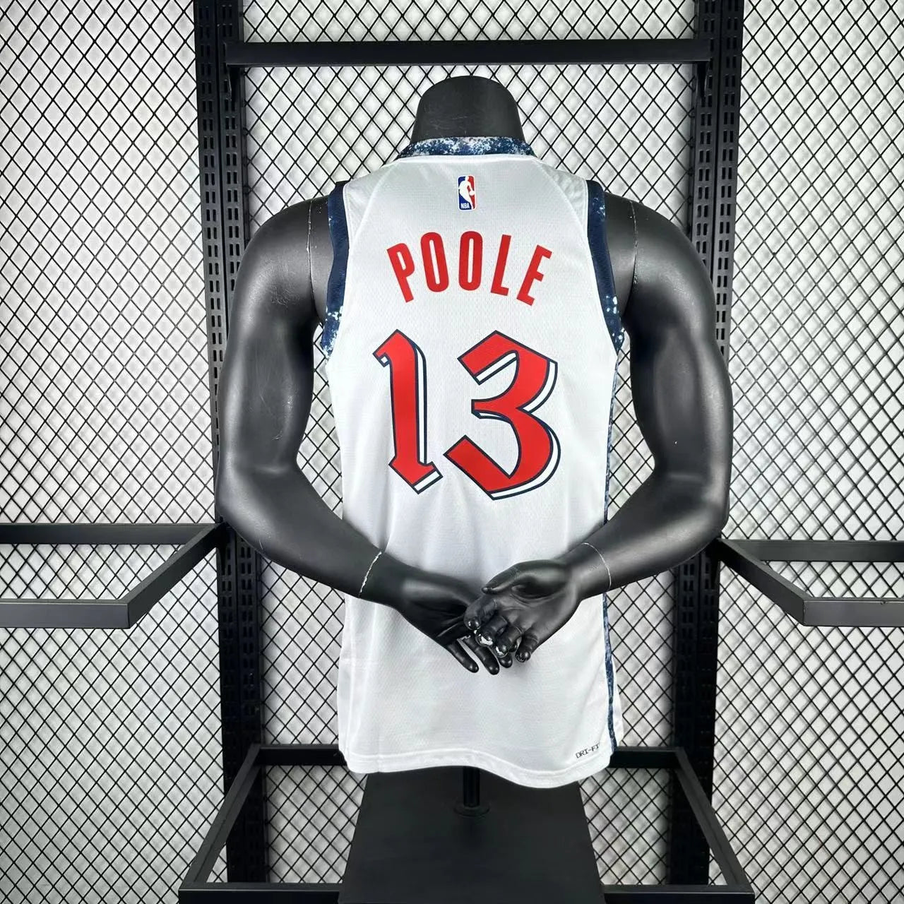 Poole#13 Washington Wizards 2025 NBA White Kit