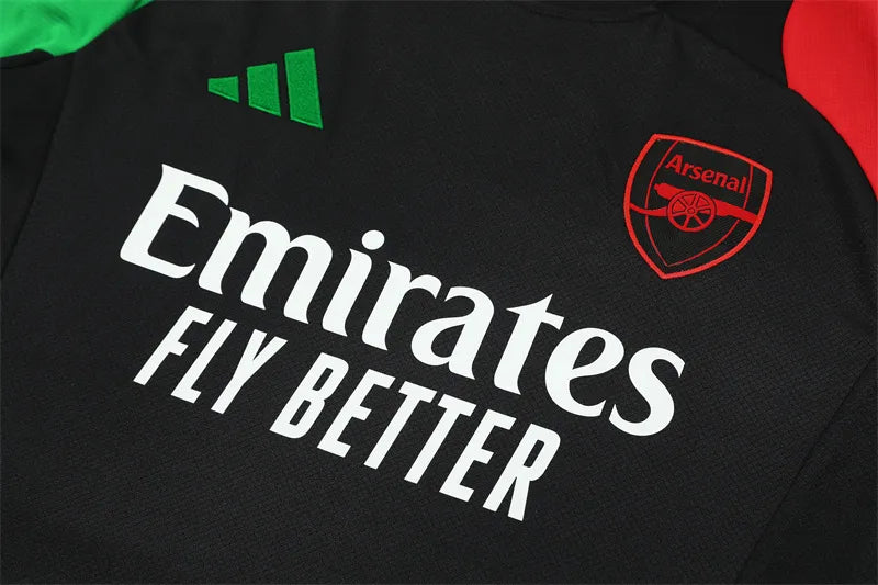24-25 Arsenal Black Short Sleeve Training Suit