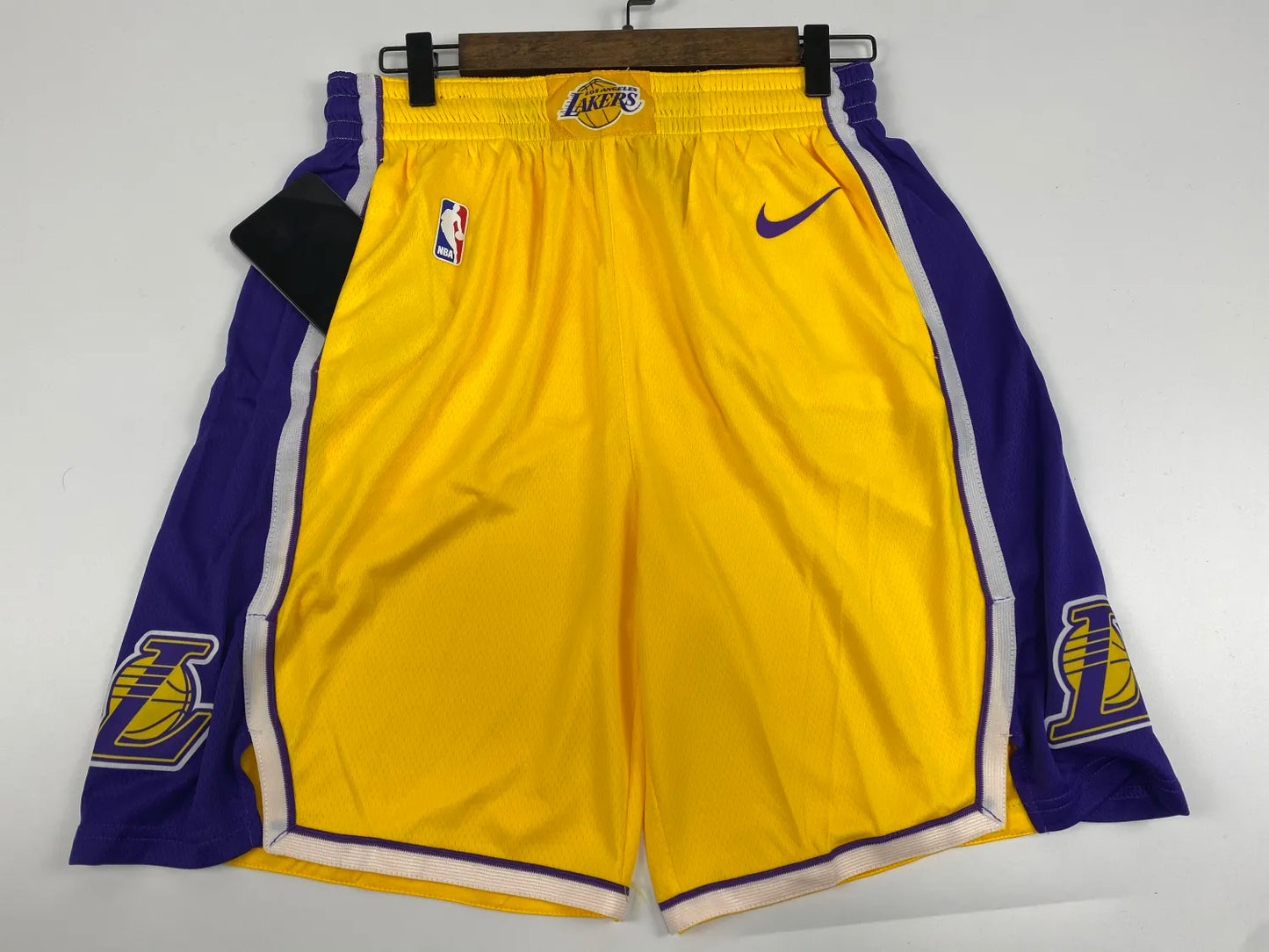Lakers Yellow V-Neck Hot Pressed Jersey
