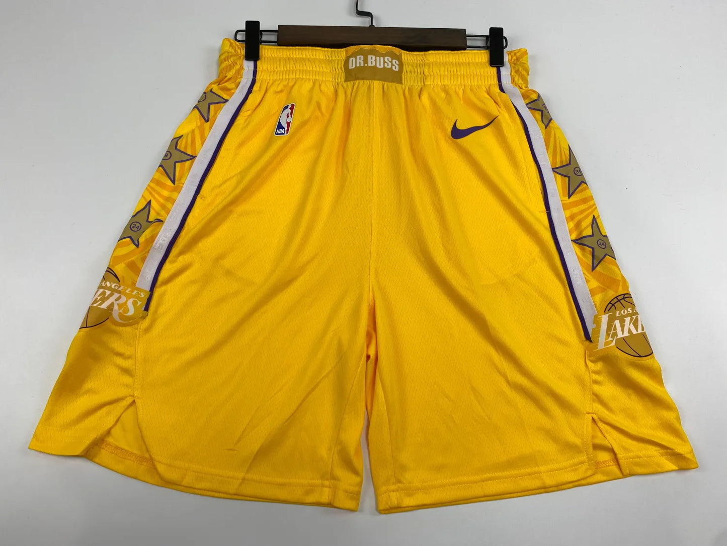 19-20 Lakers Yellow V-Neck Hot Pressed Jersey