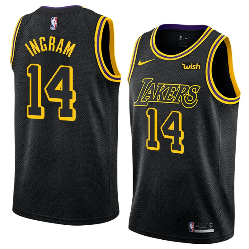 Lakers Mamba Black Hot Pressed Jersey
