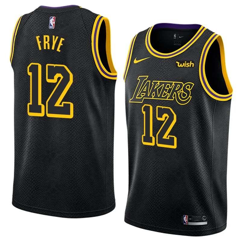 Lakers Mamba Black Hot Pressed Jersey