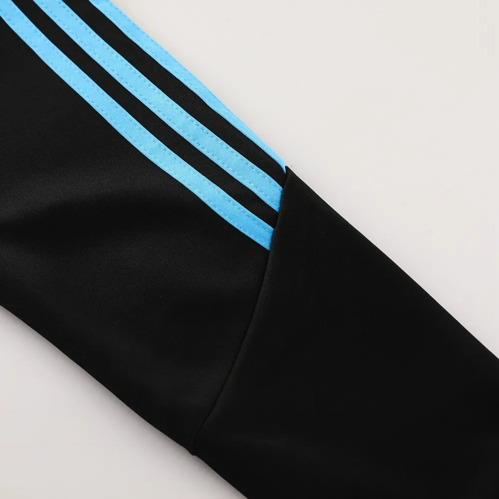 2024 Argentina Black Jacket Tracksuit