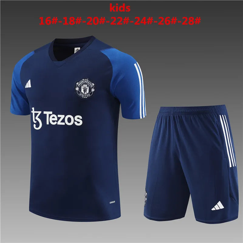 23-24 Manchester United Short Sleeve Training Suit