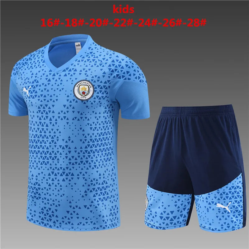 23-24 Manchester City Short Sleeve Training Suit
