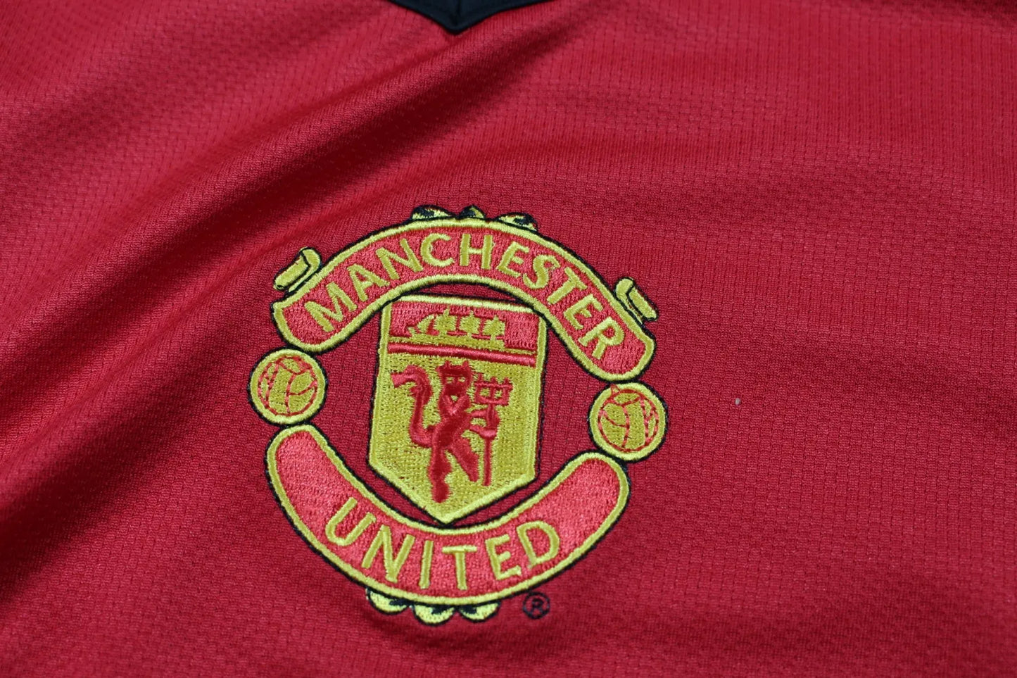 2005 Manchester United Red Retro Long Jersey