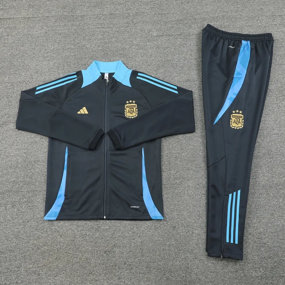 2024 Argentina Gray Jacket Tracksuit
