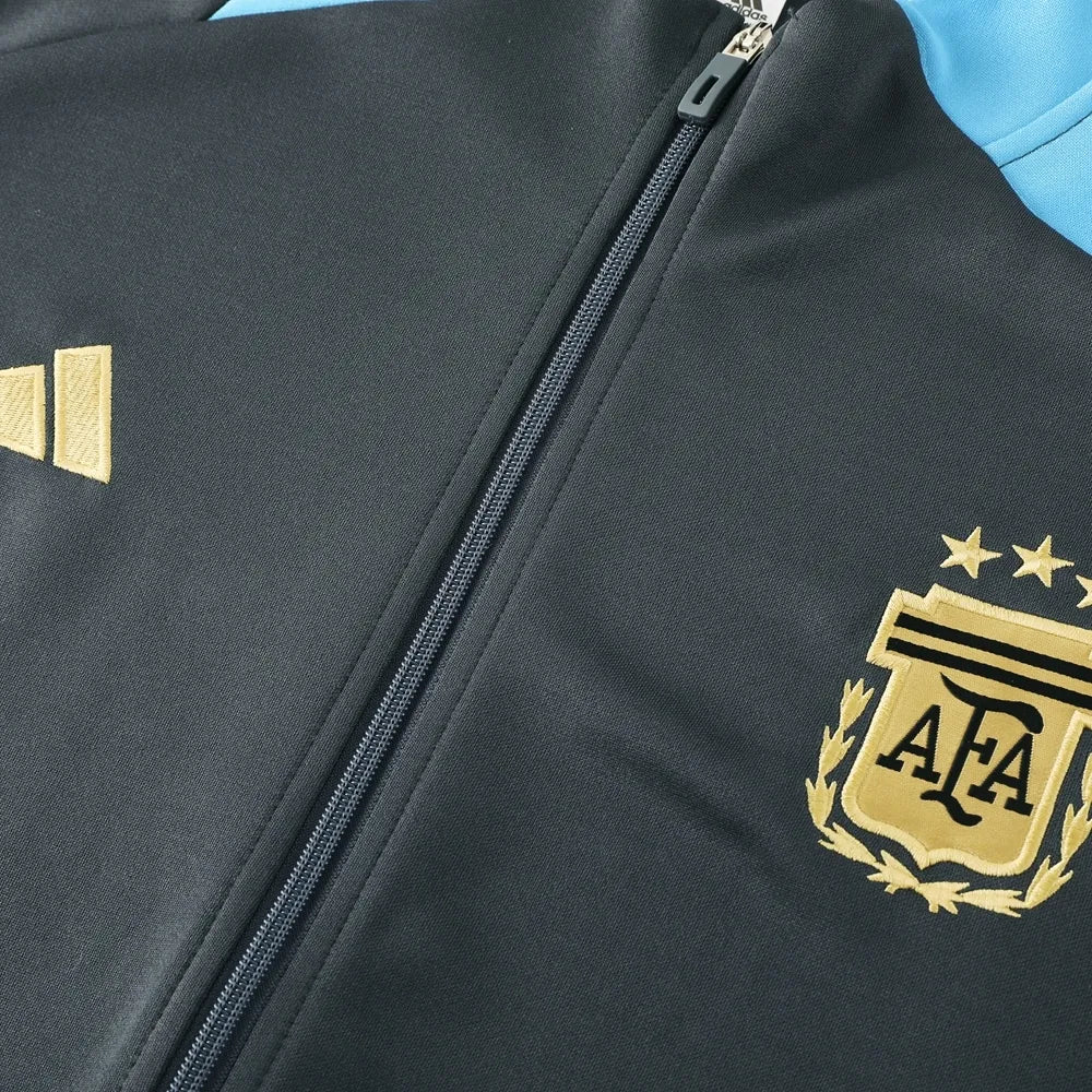 2024 Argentina Gray Jacket Tracksuit