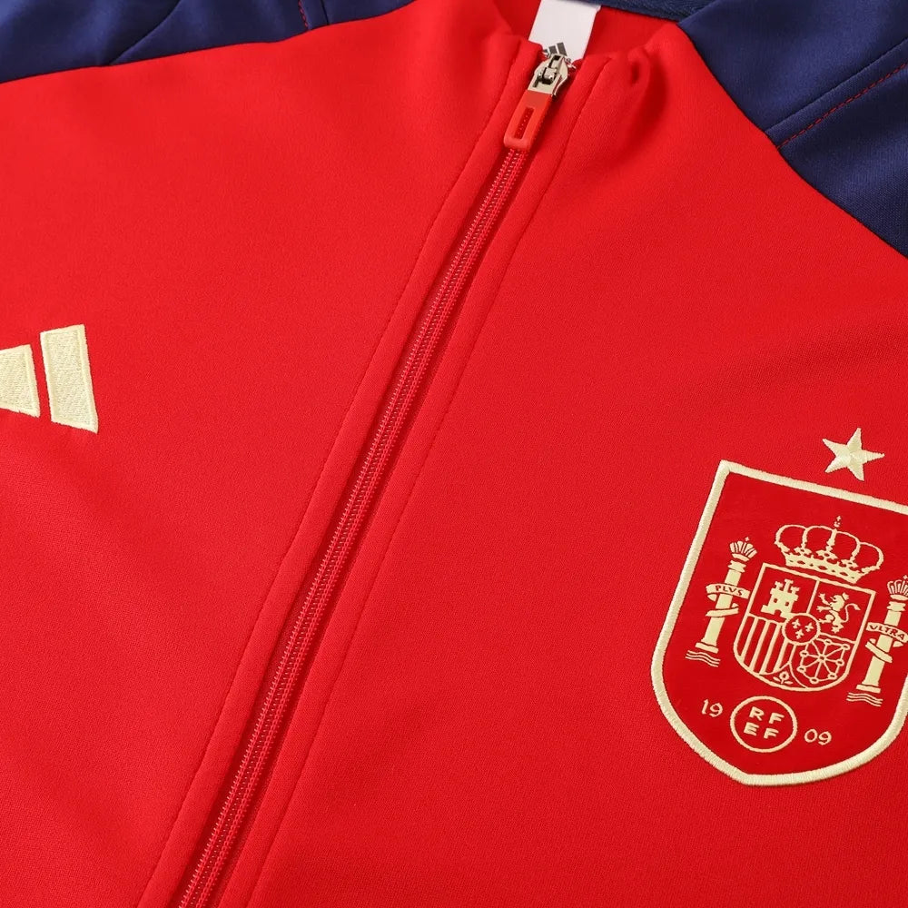 2024 Spain Red Jacket Tracksuit