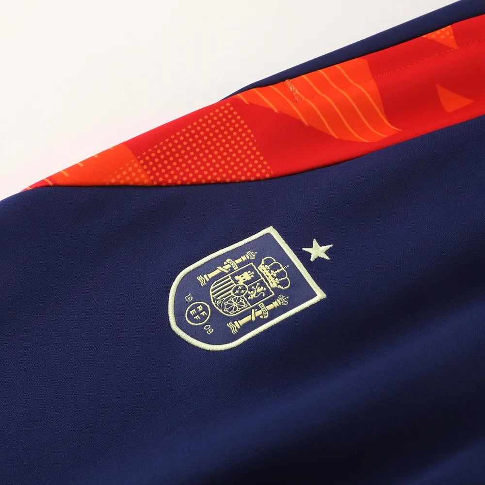 2024 Spain Red Jacket Tracksuit