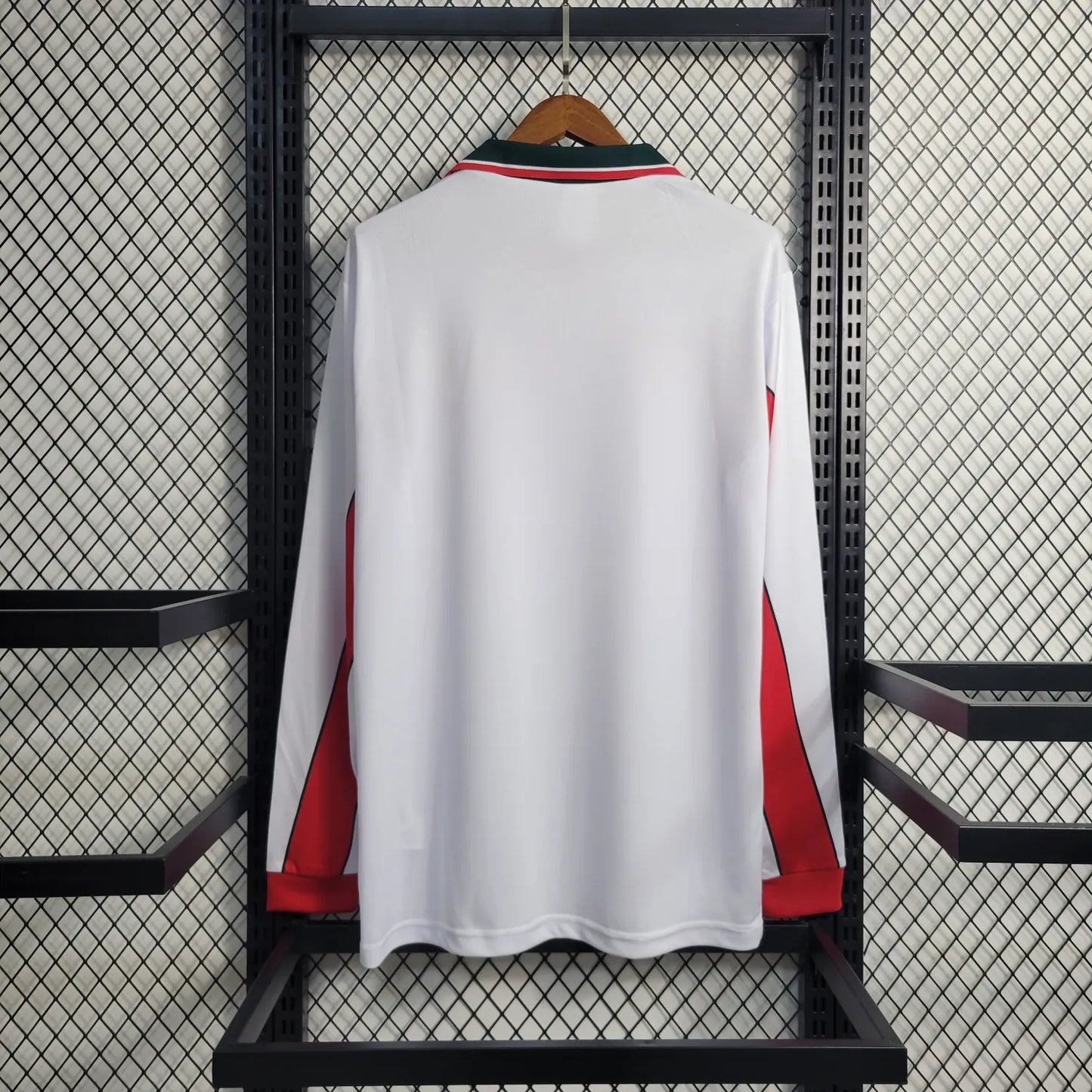 1998 Morocco Away White Long Sleeve Retro Jersey
