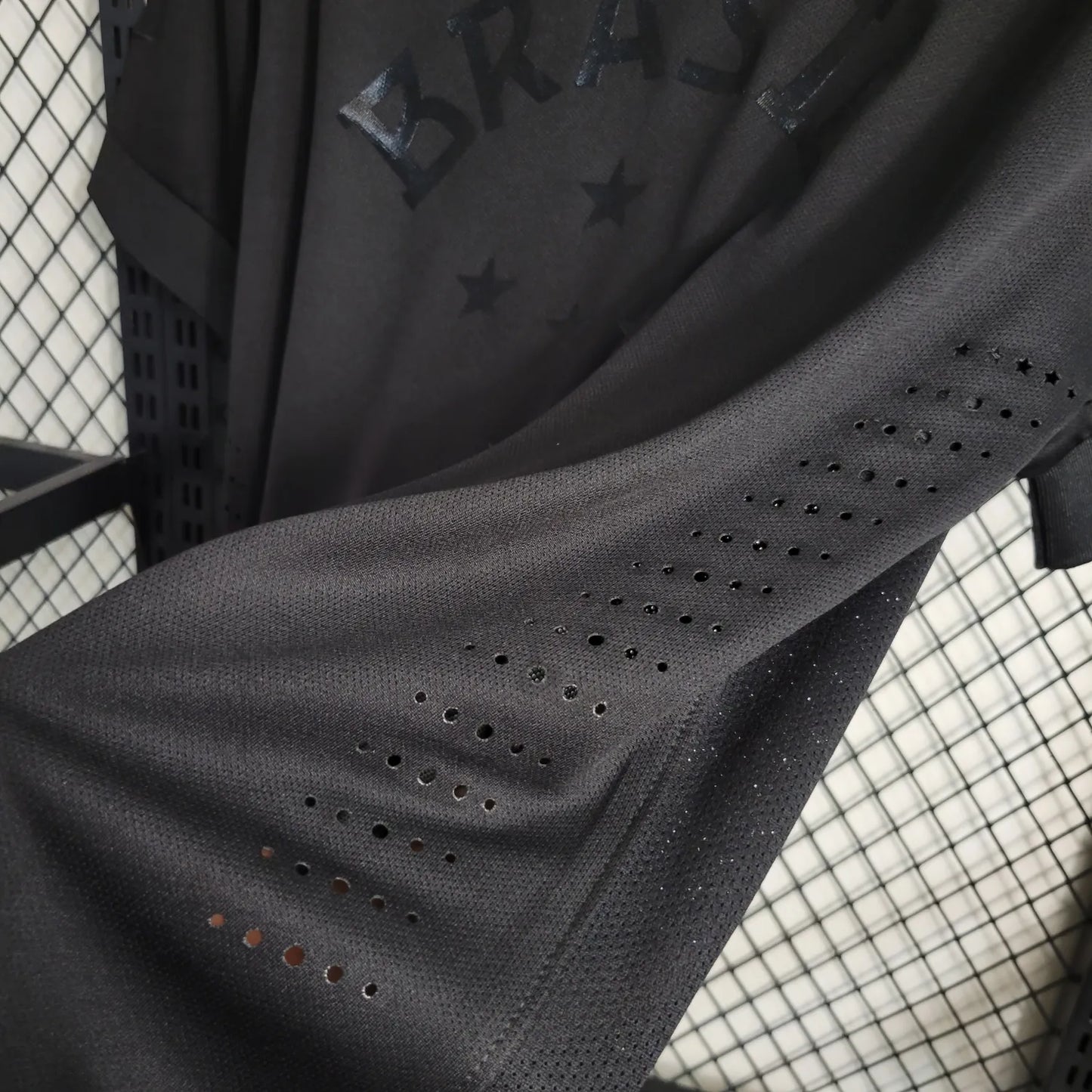 2013 Brazil Black Retro Jersey