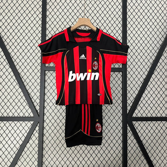 Retro 06-07 AC Milan Home Kids Kit