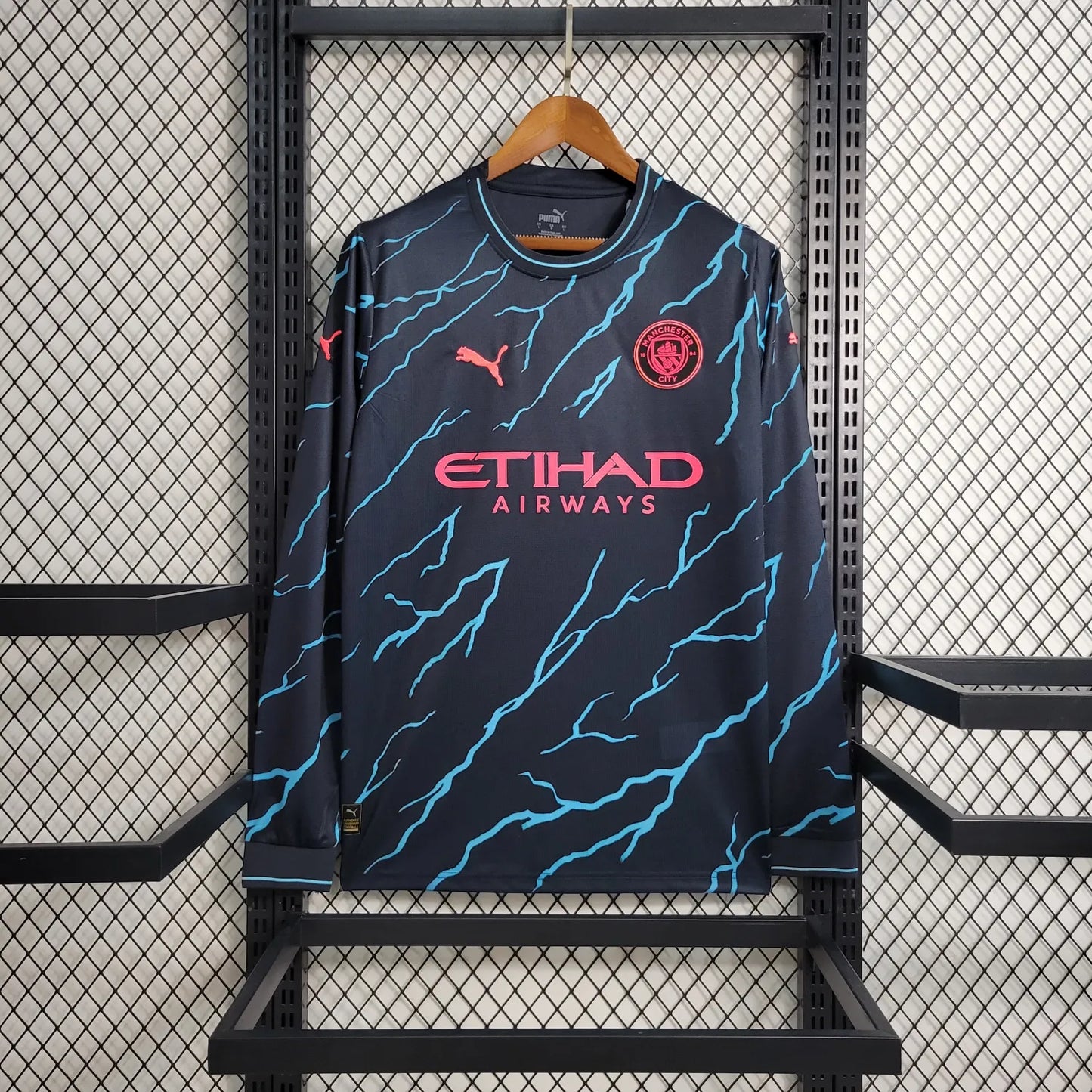 23-24 Manchester City Third Fans Long Sleeve Jersey