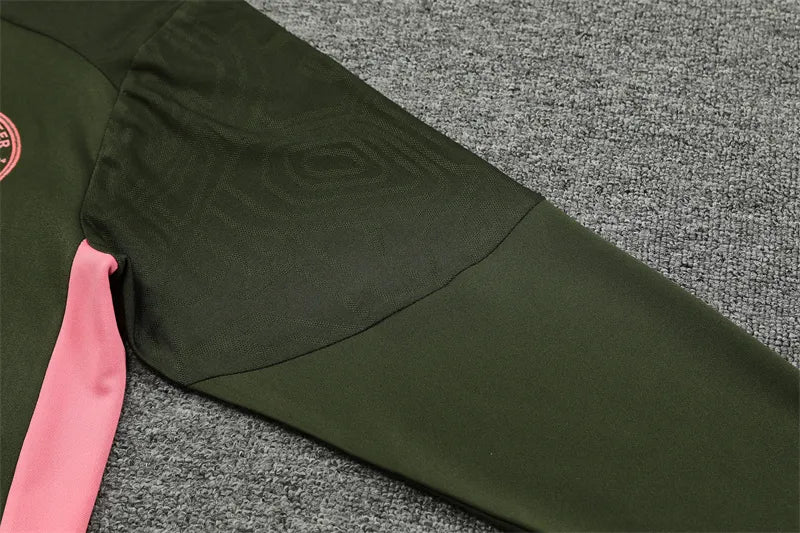 24-25 Manchester City Army Green Training Suit