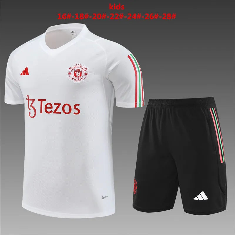 23-24 Manchester United Short Sleeve Training Suit