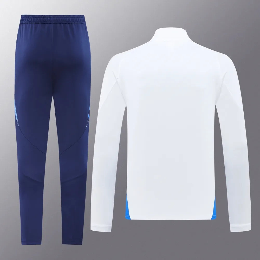 2024 Italy White Jacket Tracksuit