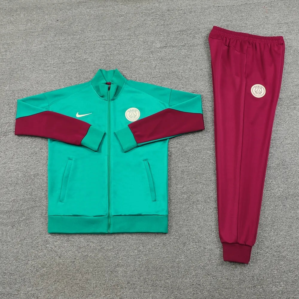 24-25 PSG Green Jacket Tracksuit