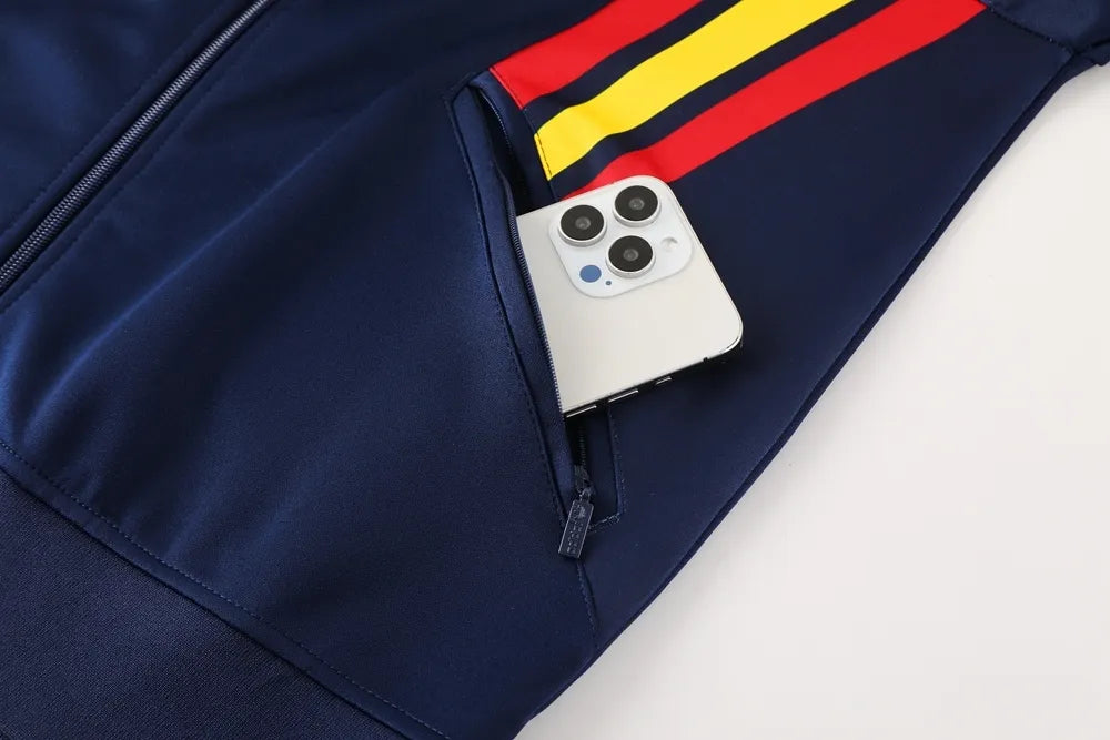 2024 Spain Dark Blue Jacket Tracksuit