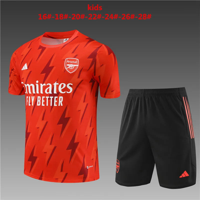 23-24 Arsenal Training Short Sleeve Suit