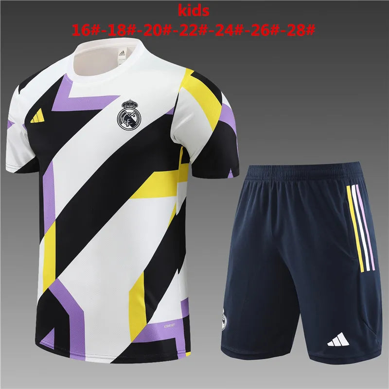 23-24 Real Madrid Camouflage Training Short Sleeve Suit