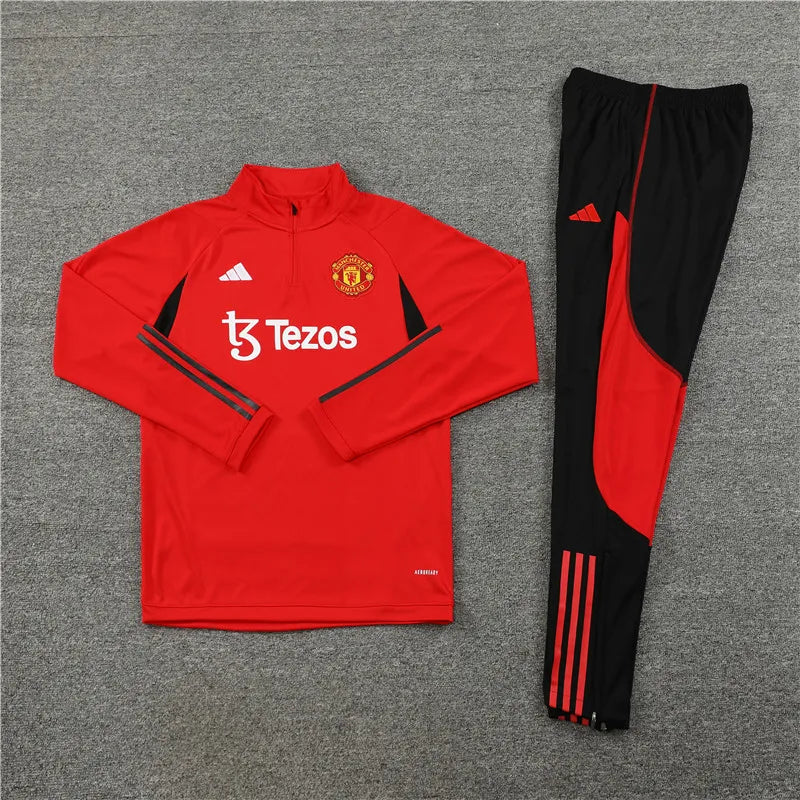 23-24 Manchester United Red Training Suit