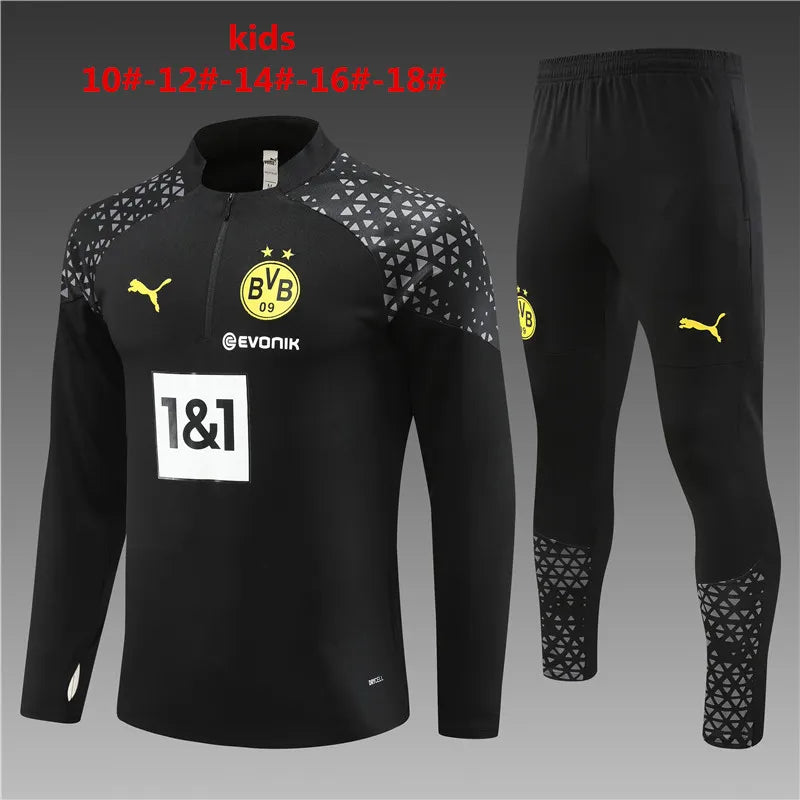 23-24 Borussia Dortmund Black Training Suit