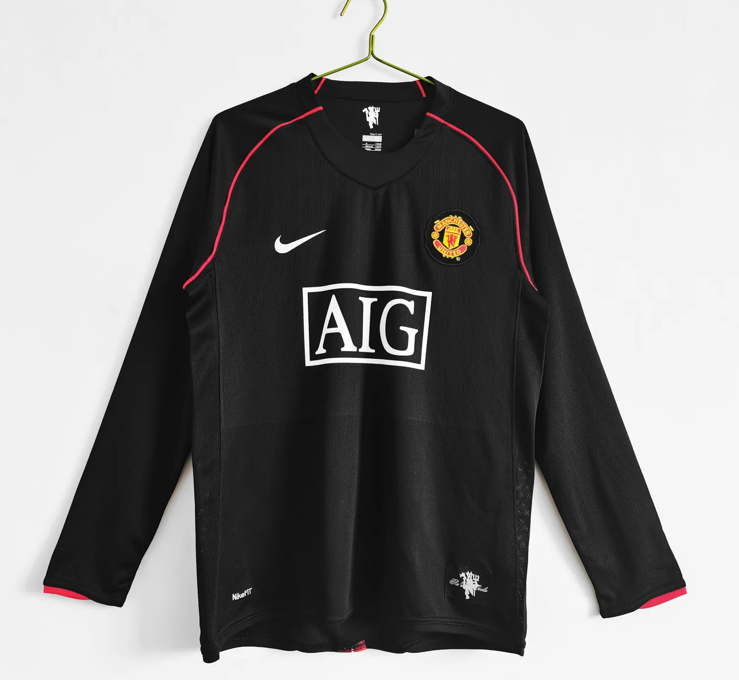 07-08 Manchester United Away Retro Long Sleeve Jersey