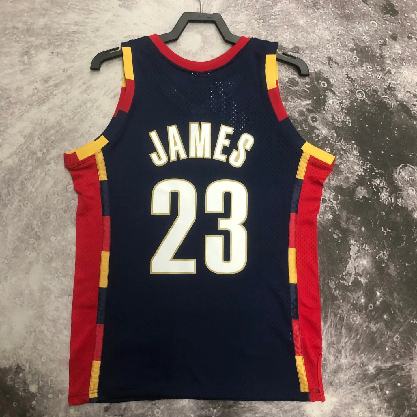 M&N 08-09 Cleveland Cavaliers SW Blue 23# JAMES