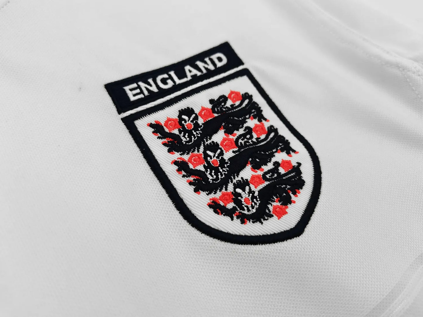 99-01 England Home White Retro Jersey