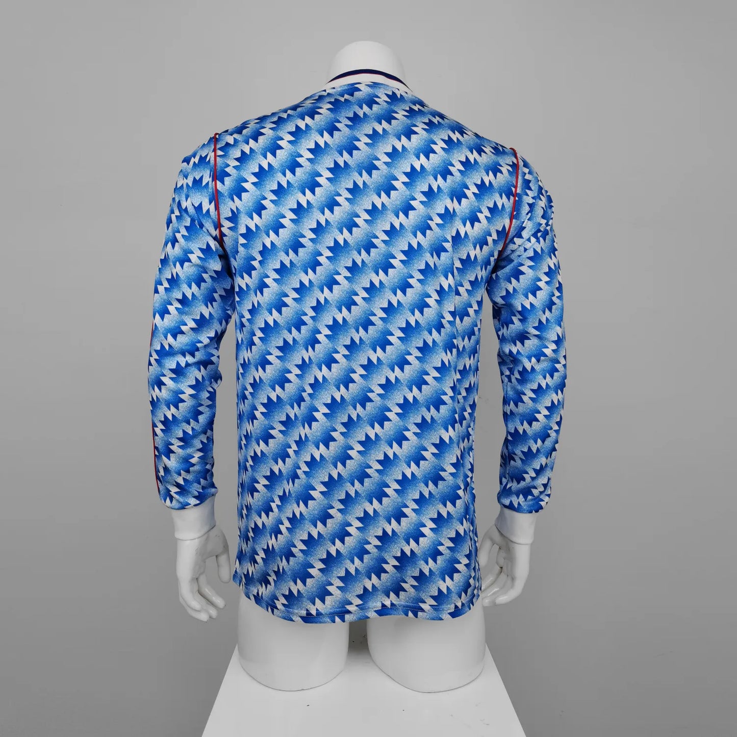 90-92 Manchester United Blue Long Sleeve Retro Jersey