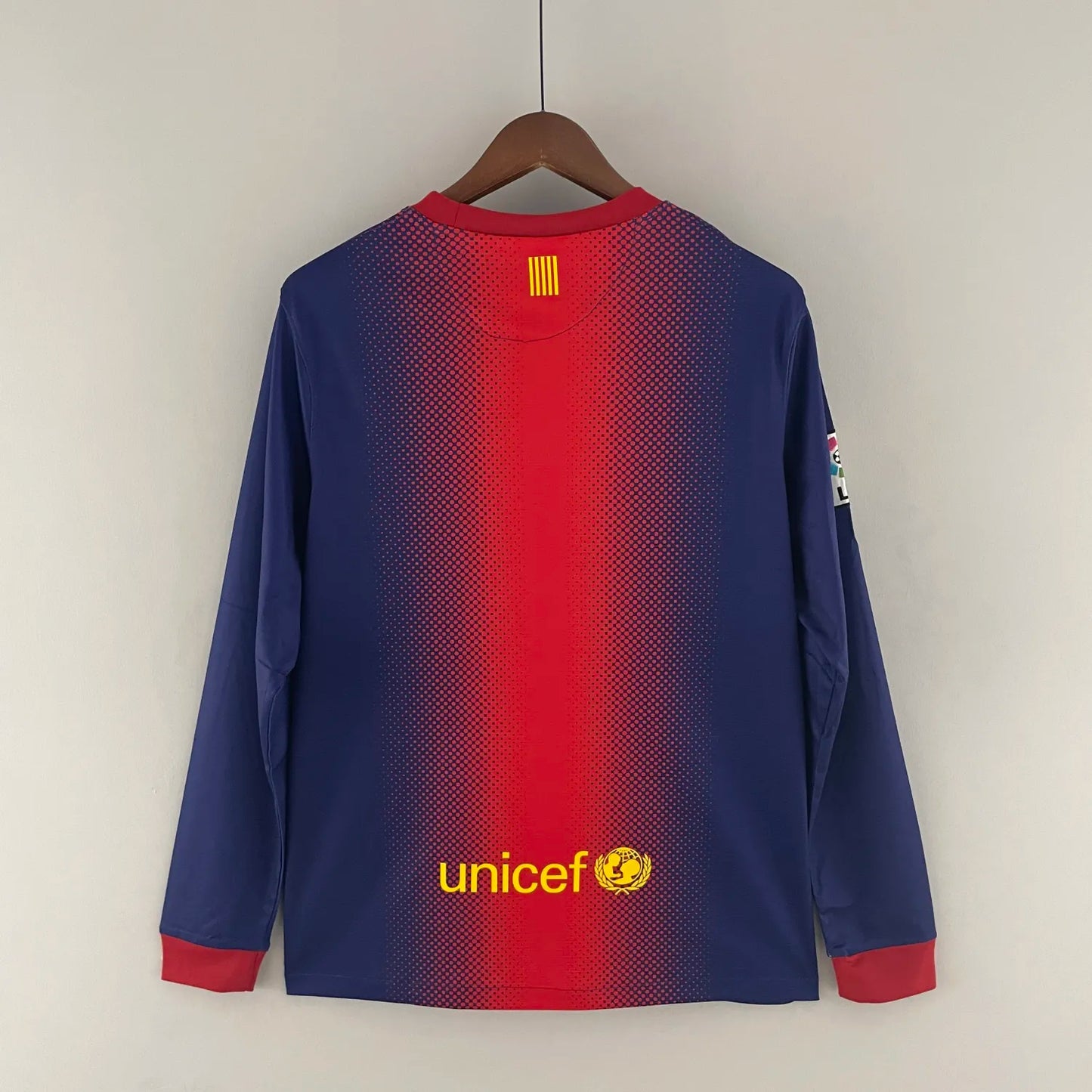 12-13 Barcelona Home Long Sleeve Retro Jersey