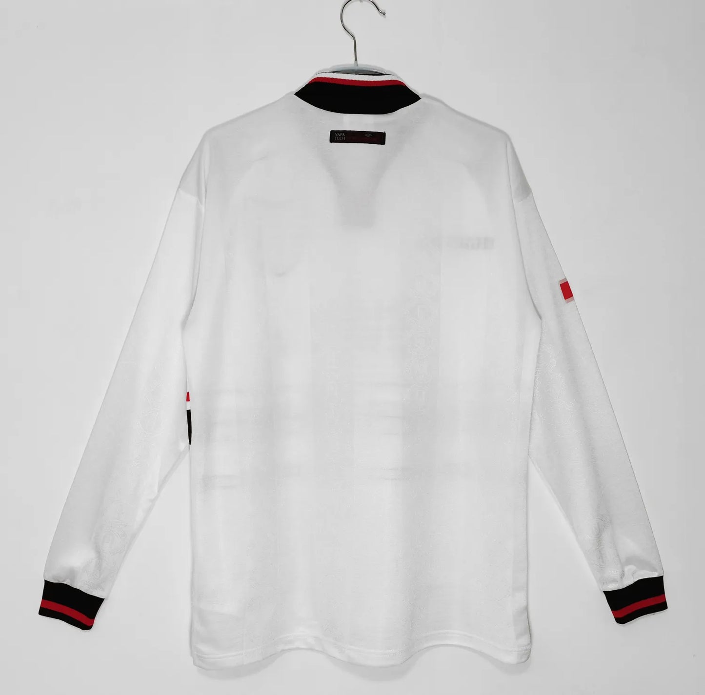 97-98 Manchester United White Long Sleeve Retro Jersey